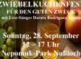 Zwiebelkuchen, Neuer Wein und ein guter Zweck