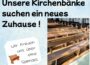 Vorerst letzter Gottesdienst in der Herz-Jesu-Kirche – Kirchenbänke suchen neues Zuhause