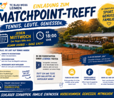 Auf den Spuren von Boris Becker: Blau-Weiß Leimen lädt zum offenen Matchpoint-Treff ein